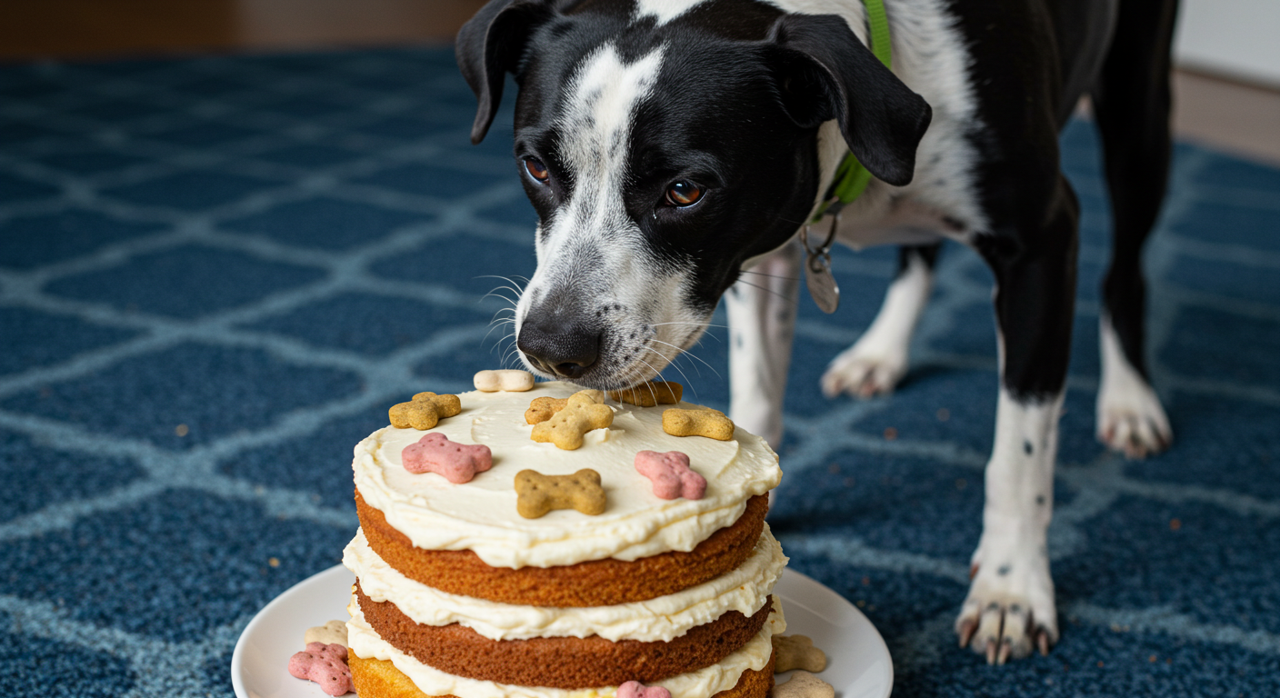 dog birthday cake