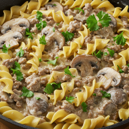 Ground Beef Stroganoff