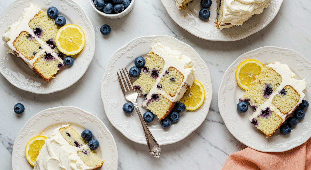 blueberry birthday cake