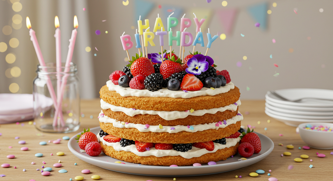 naked cake birthday
