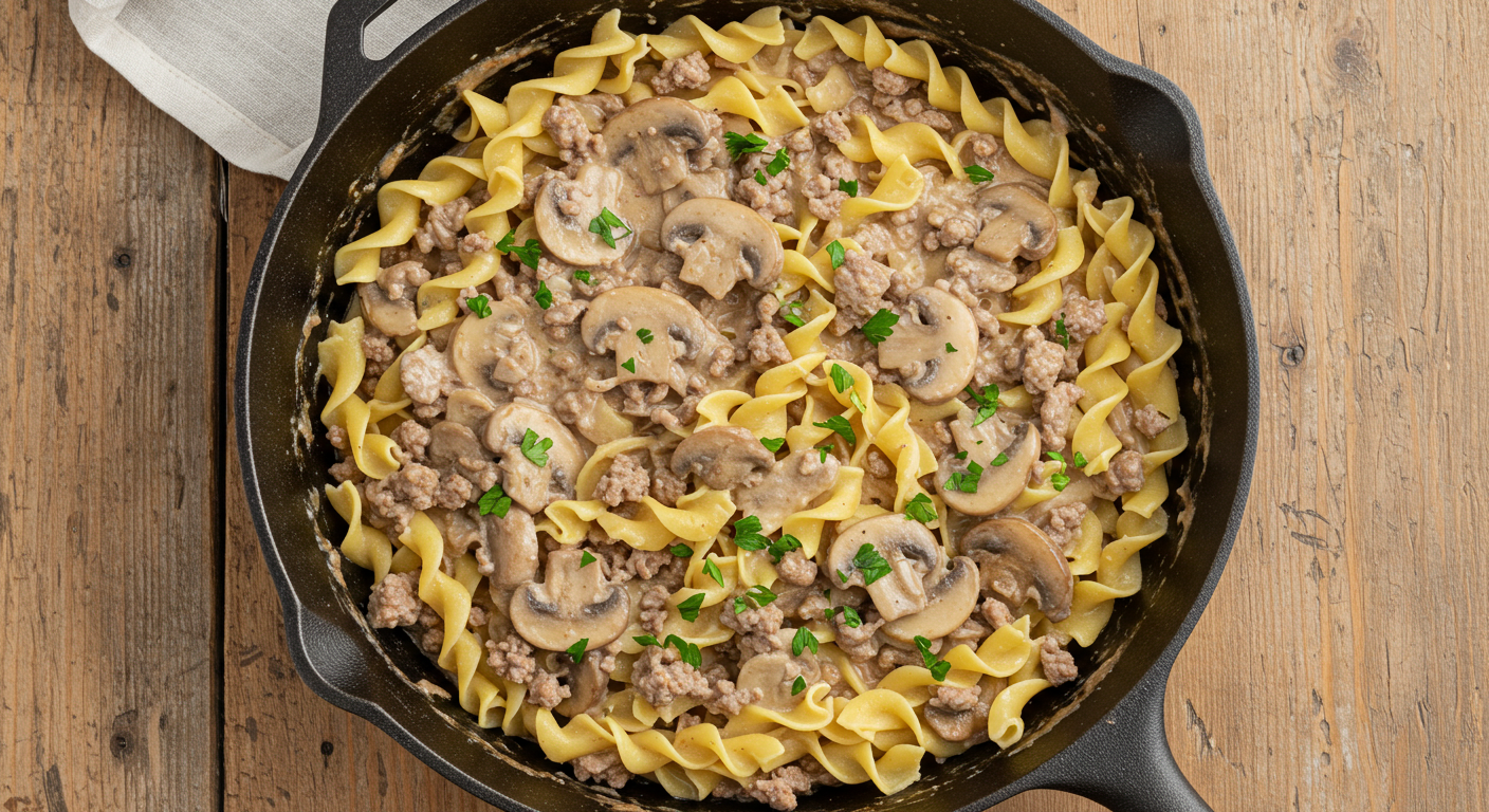 Ground Beef Stroganoff