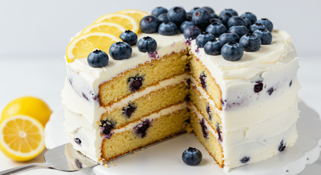 blueberry birthday cake